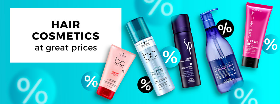 Hair cosmetics at great prices